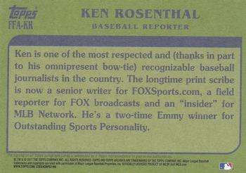 2017 Topps Archives - Fan Favorites Autographs #FFA-KR Ken Rosenthal Back