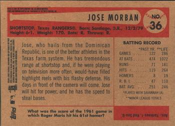 2002 Bowman Heritage #36 Jose Morban Back
