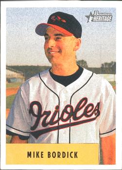 2002 Bowman Heritage #58 Mike Bordick Front