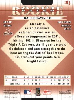2002 Donruss #183 Raul Chavez Back