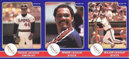1985 Star Reggie Jackson #1-3 Reggie Jackson Front