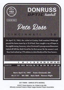 2017 Donruss Optic #162 Pete Rose Back