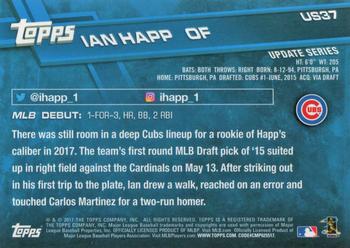 2017 Topps Update #US37 Ian Happ Back