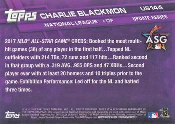 2017 Topps Update #US144 Charlie Blackmon Back