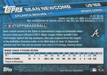 2017 Topps Update #US162 Sean Newcomb Back