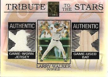 2003 Topps Tribute Contemporary - Tribute to the Stars Dual Relics #TS-LW Larry Walker Front