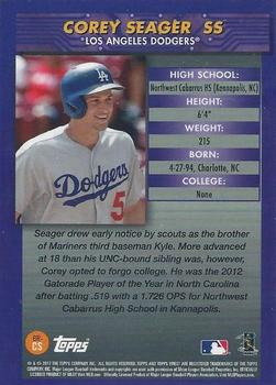 2017 Finest - 1994-95 Finest Basketball #BR-CS Corey Seager Back