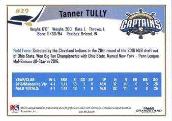 2017 Grandstand Lake County Captains #NNO Tanner Tully Back