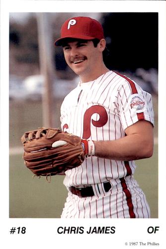 1987 Tastykake Philadelphia Phillies #NNO Chris James Front