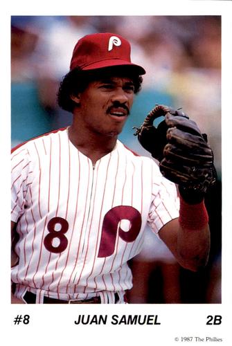 1987 Tastykake Philadelphia Phillies #NNO Juan Samuel Front