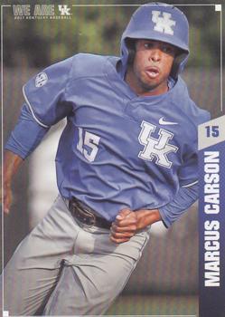 2017 Kentucky Wildcats #4 Marcus Carson Front