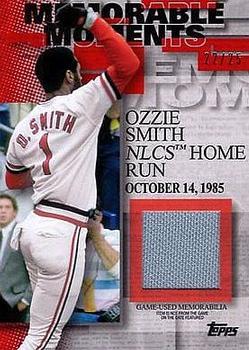 2017 Topps - Memorable Moments Relics Red #MMR-OS Ozzie Smith Front