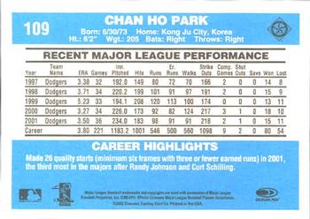 2002 Donruss Originals #109 Chan Ho Park Back