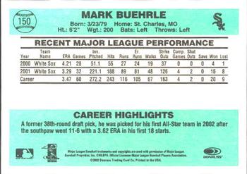 2002 Donruss Originals #150 Mark Buehrle Back