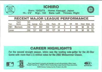 2002 Donruss Originals #152 Ichiro Back