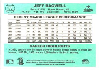 2002 Donruss Originals #178 Jeff Bagwell Back