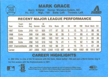 2002 Donruss Originals #268 Mark Grace Back