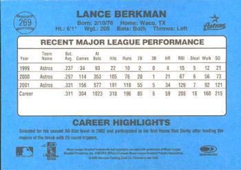 2002 Donruss Originals #269 Lance Berkman Back