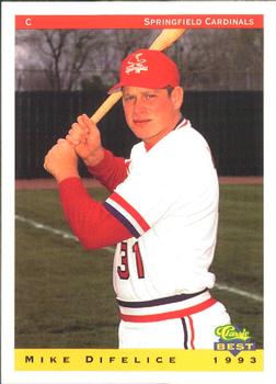 1993 Classic Best Springfield Cardinals #7 Mike DiFelice Front