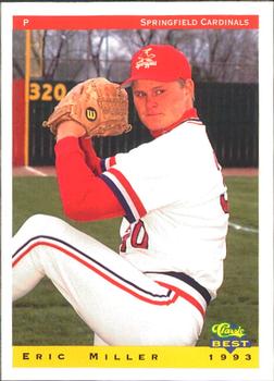 1993 Classic Best Springfield Cardinals #19 Eric Miller Front