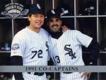 1991 Kodak Chicago White Sox #NNO 1991 Co-Captains (Carlton Fisk / Ozzie Guillen) Front