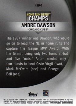 2017 Topps - Home Run Derby Champions #HRD-1 Andre Dawson Back
