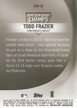 2017 Topps - Home Run Derby Champions #HRD-20 Todd Frazier Back