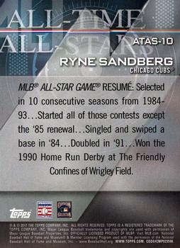 2017 Topps - All-Time All-Stars #ATAS-10 Ryne Sandberg Back
