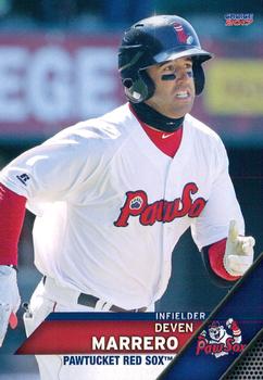 2017 Choice Pawtucket Red Sox #14 Deven Marrero Front
