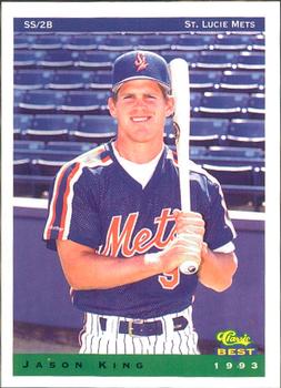1993 Classic Best St. Lucie Mets #15 Jason King Front