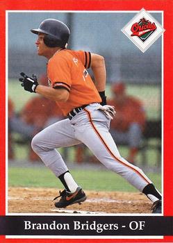 1994 Baltimore Orioles Program Cards #NNO Brandon Bridgers Front