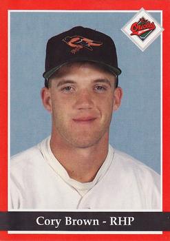 1994 Baltimore Orioles Program Cards #NNO Cory Brown Front