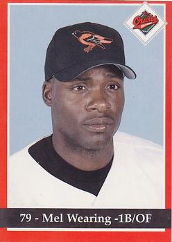 1994 Baltimore Orioles Program Cards #NNO Mel Wearing Front