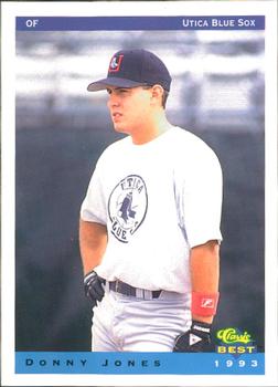 1993 Classic Best Utica Blue Sox #12 Donny Jones Front