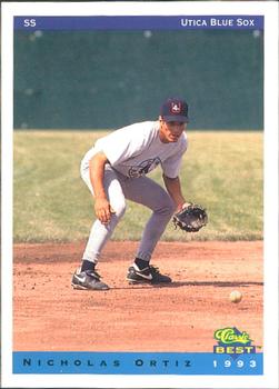 1993 Classic Best Utica Blue Sox #19 Nicholas Ortiz Front