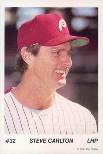 1986 Tastykake Philadelphia Phillies #NNO Steve Carlton Front
