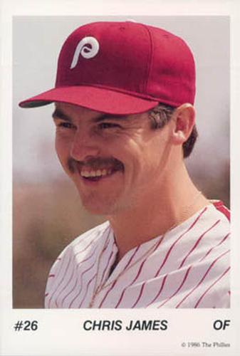 1986 Tastykake Philadelphia Phillies #NNO Chris James Front