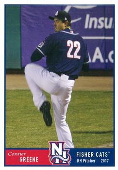 2017 Grandstand New Hampshire Fisher Cats #NNO Conner Greene Front