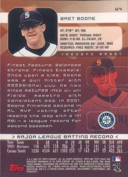2002 Finest #94 Bret Boone Back