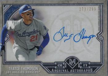 2017 Topps Museum Collection - Archival Autographs #AA-TTH Trayce Thompson Front