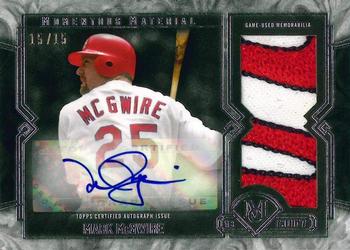 2017 Topps Museum Collection - Momentous Material Jumbo Patch Autographs #JPA-MMG Mark McGwire Front