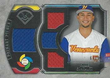 2017 Topps Museum Collection - Primary Pieces WBC Quad Relics (Single-Player) #WBCQR-CG Carlos Gonzalez Front