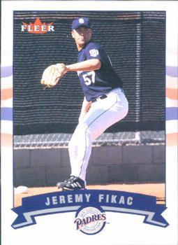 2002 Fleer #388 Jeremy Fikac Front