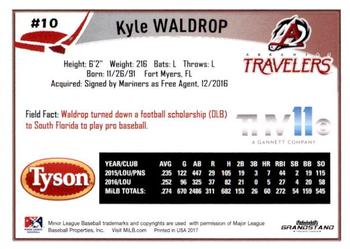 2017 Grandstand Arkansas Travelers #NNO Kyle Waldrop Back