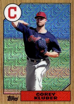 2017 Topps - 1987 Topps Baseball 30th Anniversary Chrome Silver Pack (Series Two) #87-CK Corey Kluber Front