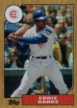 2017 Topps - 1987 Topps Baseball 30th Anniversary Chrome Silver Pack (Series Two) #87-EB Ernie Banks Front