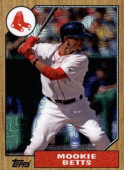 2017 Topps - 1987 Topps Baseball 30th Anniversary Chrome Silver Pack (Series Two) #87-MB Mookie Betts Front