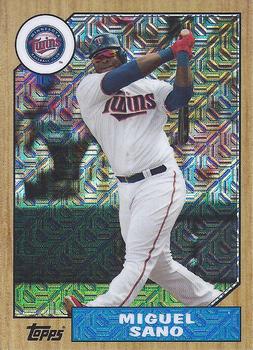 2017 Topps - 1987 Topps Baseball 30th Anniversary Chrome Silver Pack (Series Two) #87-MSA Miguel Sano Front