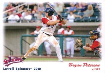 2010 Grandstand Lowell Spinners #NNO Bryan Peterson Front