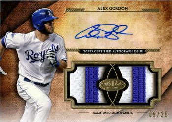 2017 Topps Tier One - Autographed Tier One Relics Dual #AT1DR-AG Alex Gordon Front